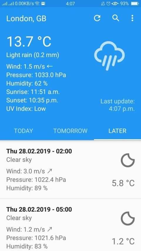 Weather Forecast स्क्रीनशॉट 5