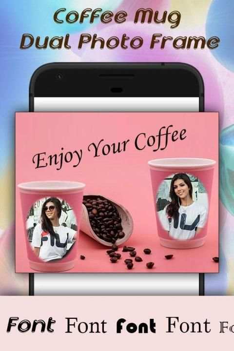 Coffee Mug Dual Photo Frame screenshot 3