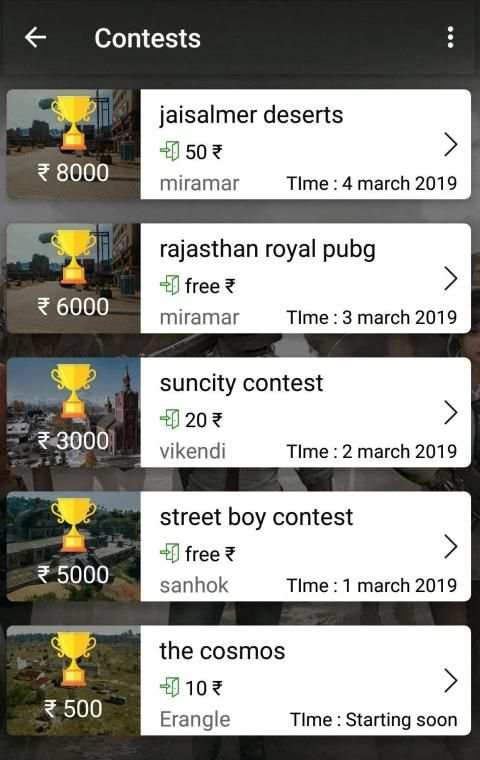 PUBG Contests India screenshot 3
