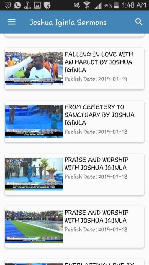 Joshua Iginla Sermons screenshot 2