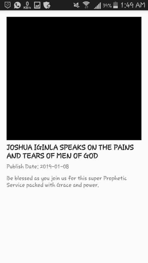 Joshua Iginla Sermons स्क्रीनशॉट 1