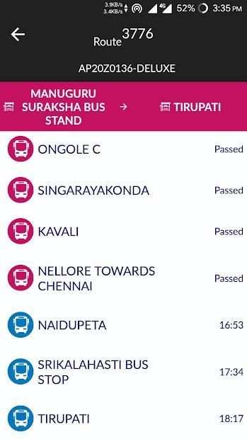 APSRTC Tirupati - Track Local City Bus Services screenshot 2