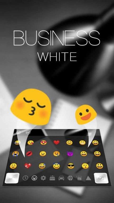 Business White Keyboard स्क्रीनशॉट 3