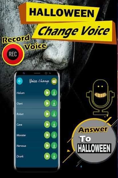 *Call Halloween Voice changer during call *2018 screenshot 1