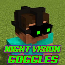 Night Vision Goggles Mod for MCPE أيقونة