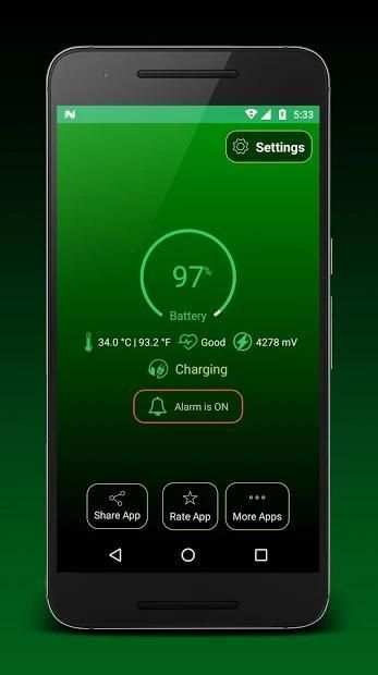 Full Battery Alarm screenshot 2