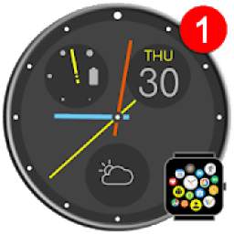 Free Minimal Watch Face Theme for Bubble Clouds