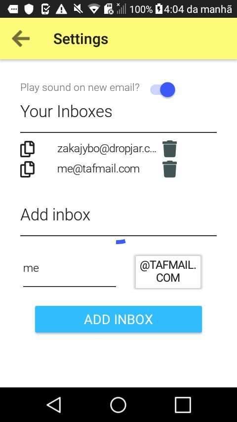 nada - temp mail screenshot 3
