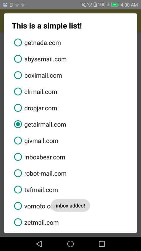 nada - temp mail screenshot 2