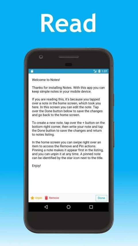 Notes screenshot 1