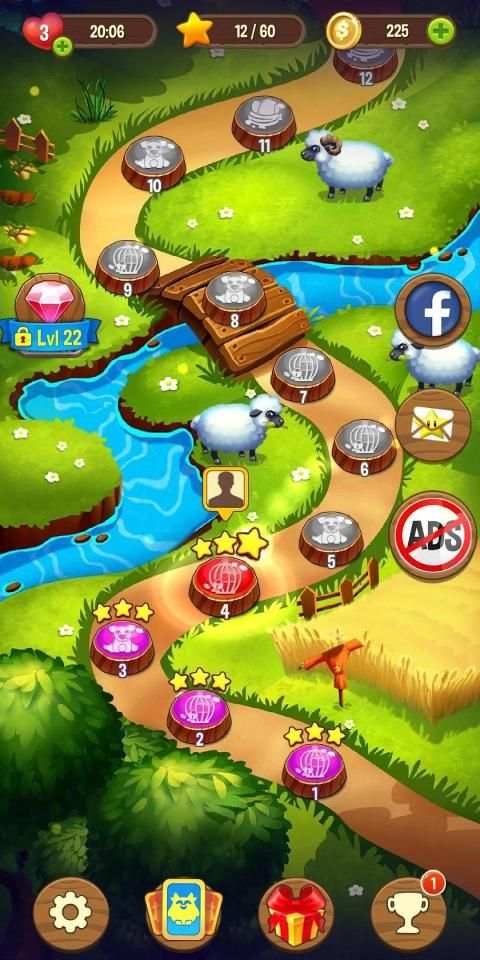 Bubble Bird Shooter - Color Bubble Game स्क्रीनशॉट 1