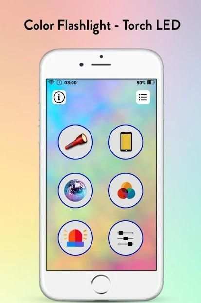 Color Flashlight on Call & SMS : Torch LED Flash screenshot 1