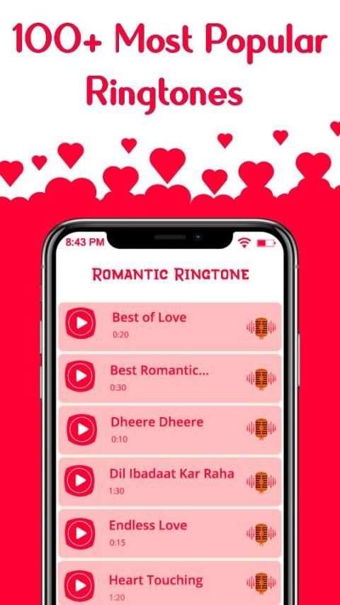 Romantic Ringtones स्क्रीनशॉट 3