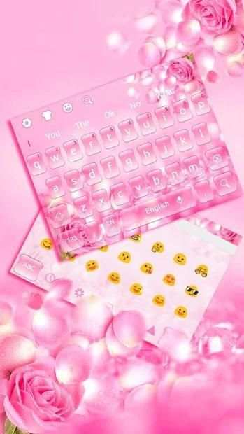Keyboard Roses Merah Muda screenshot 2