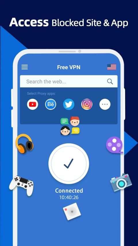 Free VPN-Secure & Unlimited & Hotspot VPN Proxy screenshot 7