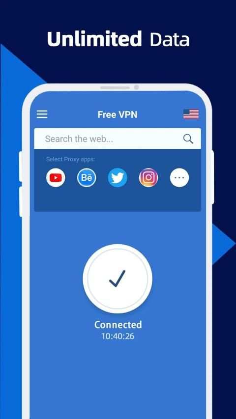 Free VPN-Secure & Unlimited & Hotspot VPN Proxy screenshot 1
