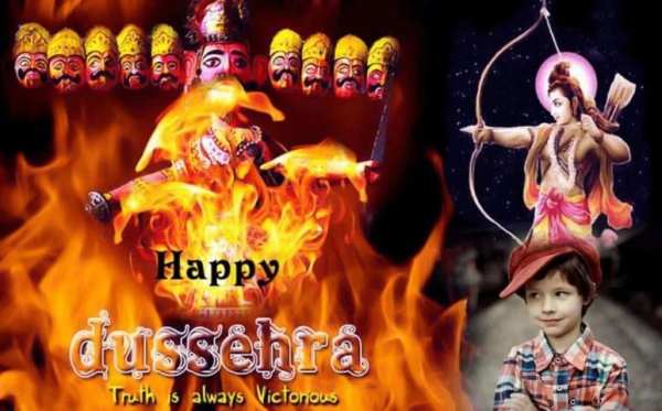 Happy Dussehra Photo Frame स्क्रीनशॉट 2