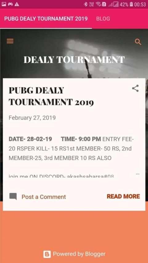 PUBG DEALY TOURNAMENT screenshot 5