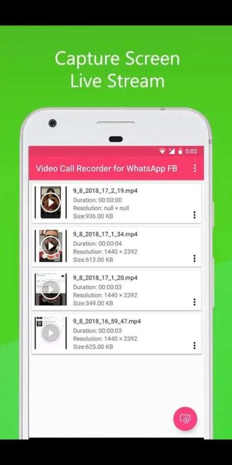 imo audio video call recorder apps screenshot 1