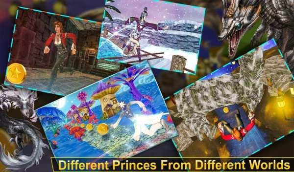 Temple Princess Run - Hungry Dragon Escape स्क्रीनशॉट 1