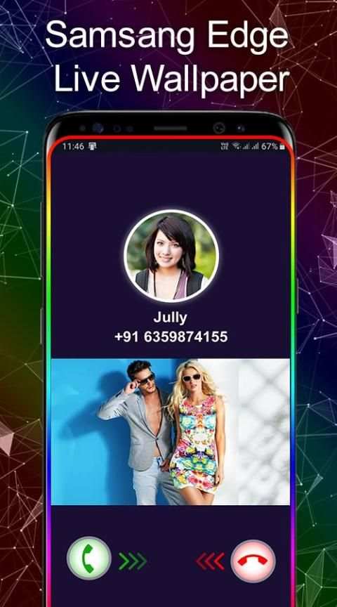 Samsang Edge Lighting Live Wallpaper screenshot 2