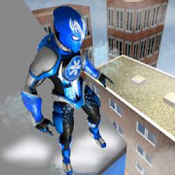 Superhero Frost Man City Rescue: Snowstorm Game