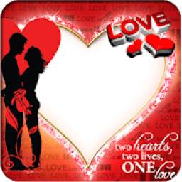 Love Photo Frame with Romantic Messages