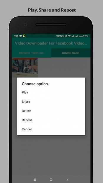Video Downloader For Facebook Video Downloader screenshot 1