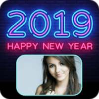 2019 Happy New Year Photo Frame Stickers