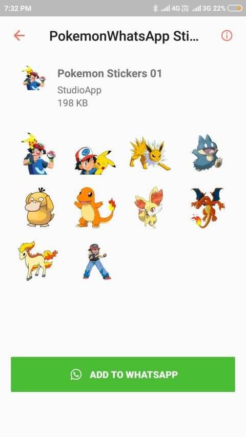 Pokemon Stickers for Whatsapp, Pokémon WA Stickers screenshot 4