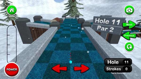 Mini Golf 3D Winter Adventure स्क्रीनशॉट 10