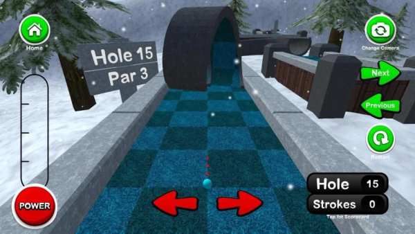 Mini Golf 3D Winter Adventure स्क्रीनशॉट 3
