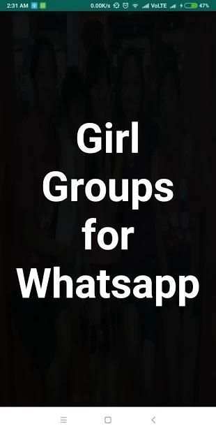 Girls Group for Whatsapp (Make Girlfriend) screenshot 2