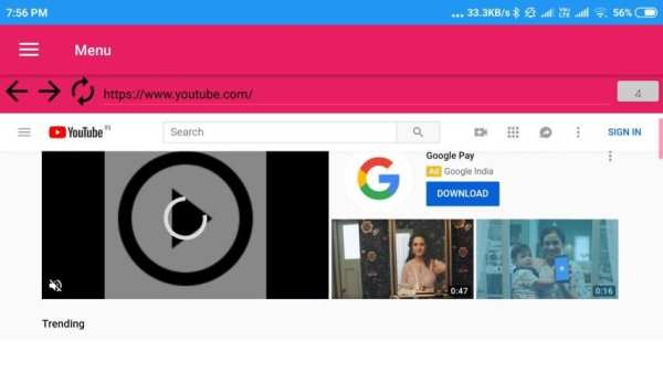 Android Desktop Web Browser screenshot 3