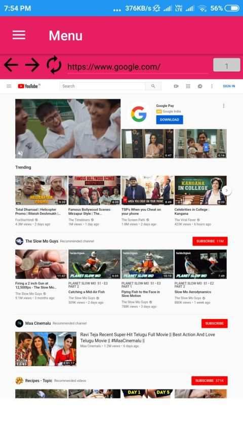 Android Desktop Web Browser screenshot 2