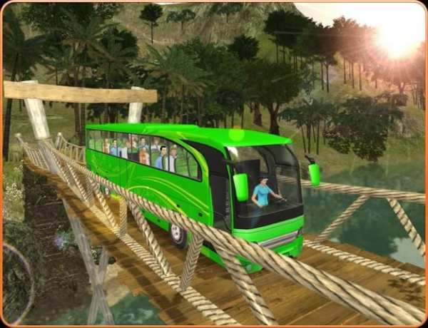 OffRoad Transit Bus Simulator - Hill Coach Driver स्क्रीनशॉट 17