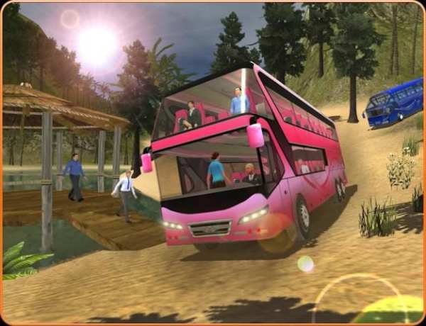 OffRoad Transit Bus Simulator - Hill Coach Driver स्क्रीनशॉट 16