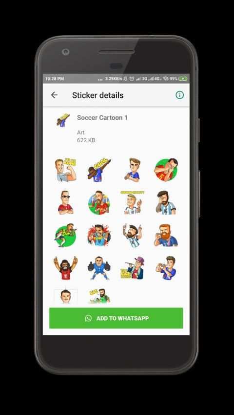 Football Stickers for WhatsApp - WAStickerApps screenshot 2