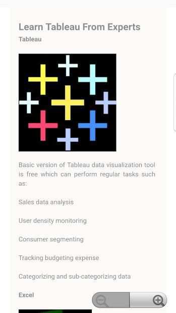 Learn Data Visualization Tutorials screenshot 1