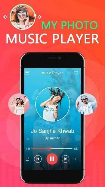My Photo On Music Player :MP3 Player, Audio Player screenshot 4