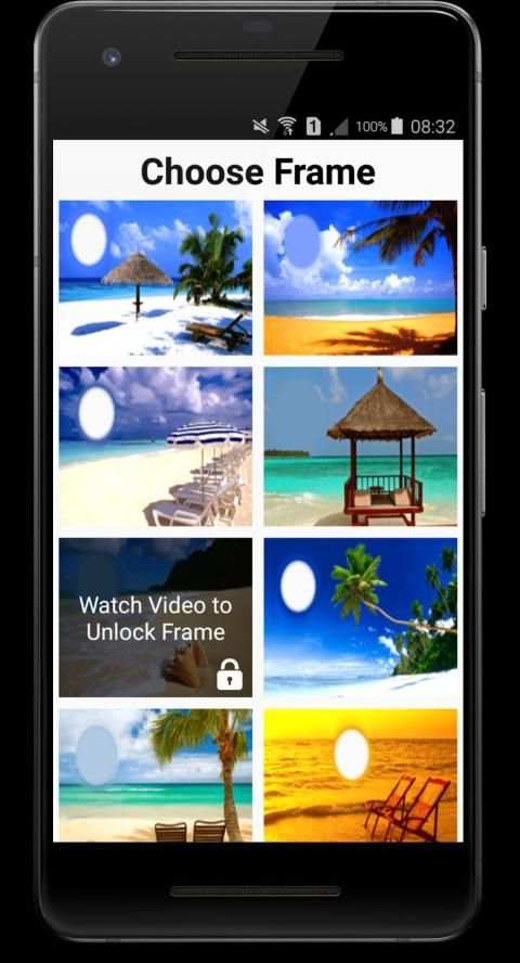 Beach Photo Frames स्क्रीनशॉट 2
