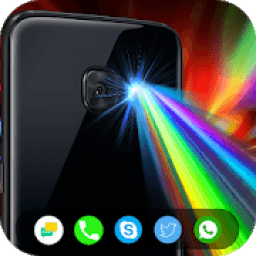 Color Flash on Call and Sms Color Screen Light LED أيقونة