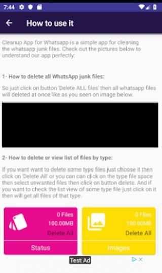 Cleanup App For WhatsApp screenshot 1