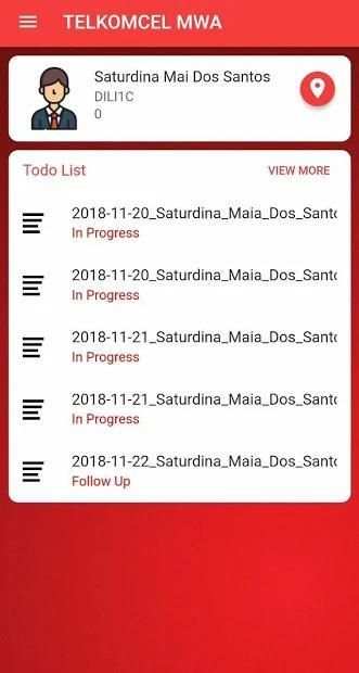 Telkomcel MWA स्क्रीनशॉट 1