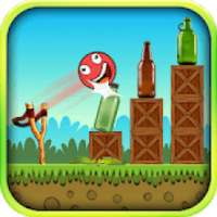 Bottle Knock Down - Red Ball Bottle Shooter