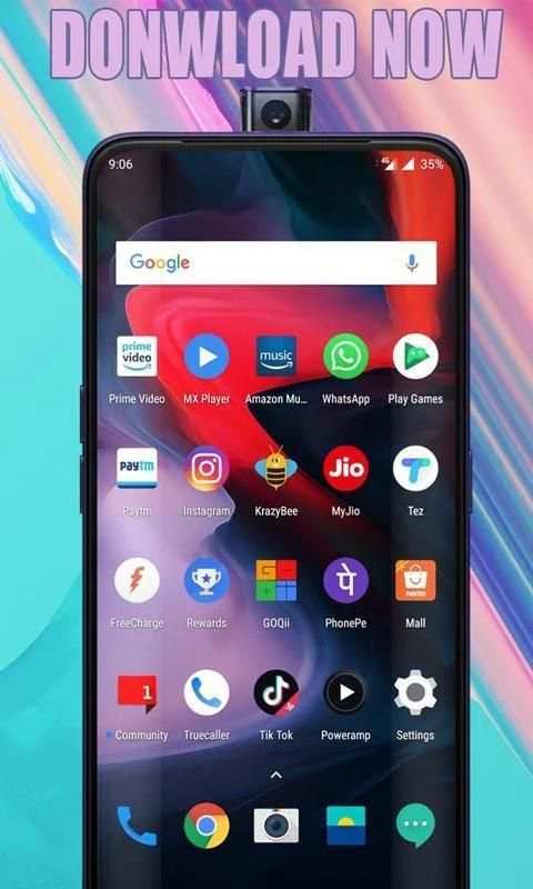 Oneplus 7 launcher, Oneplus 7t theme screenshot 1