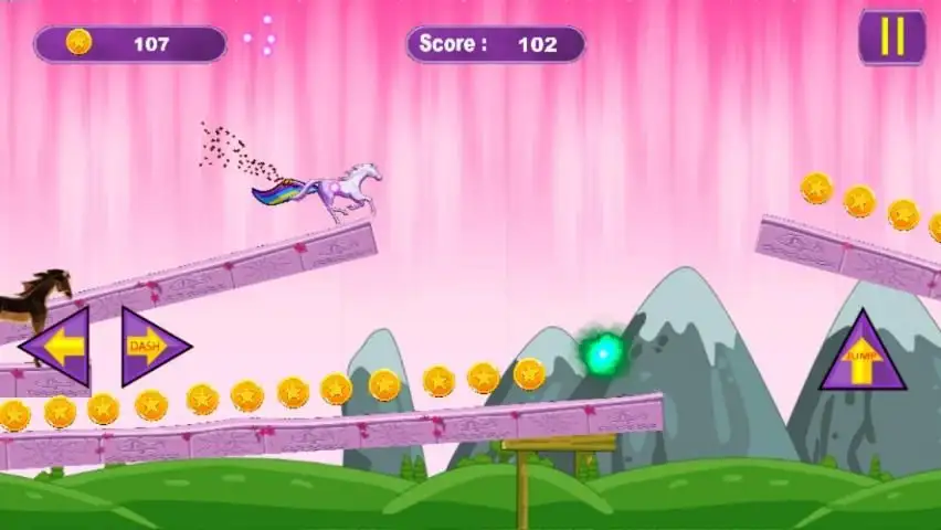 Unicorn Dash Horse Runner - Jump, Running unicorn screenshot 1