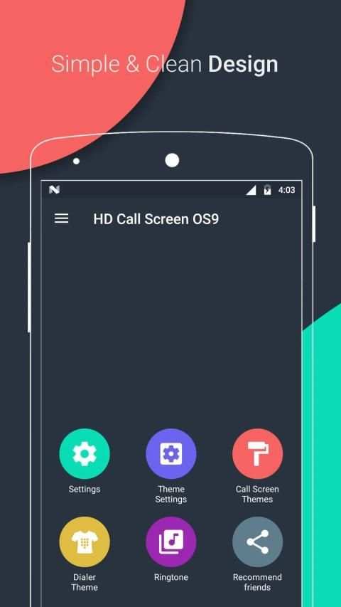 HD Phone 6 i Call Screen OS9 स्क्रीनशॉट 1
