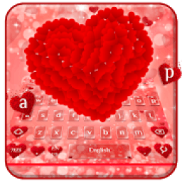 Red Love Heart Keyboard आइकन