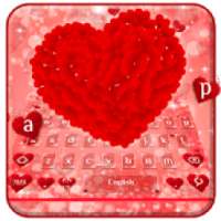 Red Love Heart Keyboard